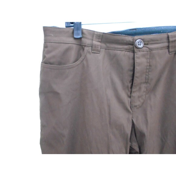 Eddie Bauer Pants Rainier Women Size 12 (34x32) Brown Fleece Lined Jogger - Picture 5 of 12